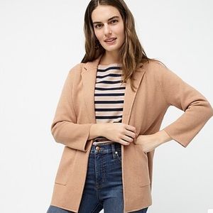 J Crew Sophie Sweater Blazer Khaki Size XS